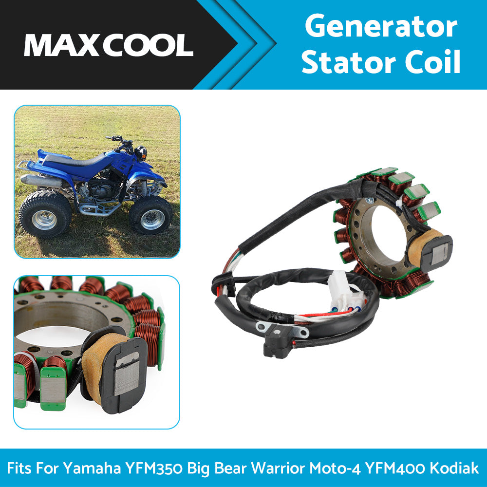 {{ Magneto Stator Generator For Yamaha YFM 350 Big Bear, Moto-4, Warrior 1995-2001 }} - Buy Car Parts Online at {{ Kaka Auto Parts }}.