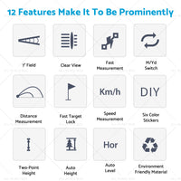 {{ 600M Laser Golf Range Finder with Slope Compensation Flagpole Lock }} - Buy Car Parts Online at {{ Kaka Auto Parts }}.