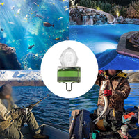 LED Underwater Fishing Light Deep Drop Squid Strobe Bait Lure Lamp