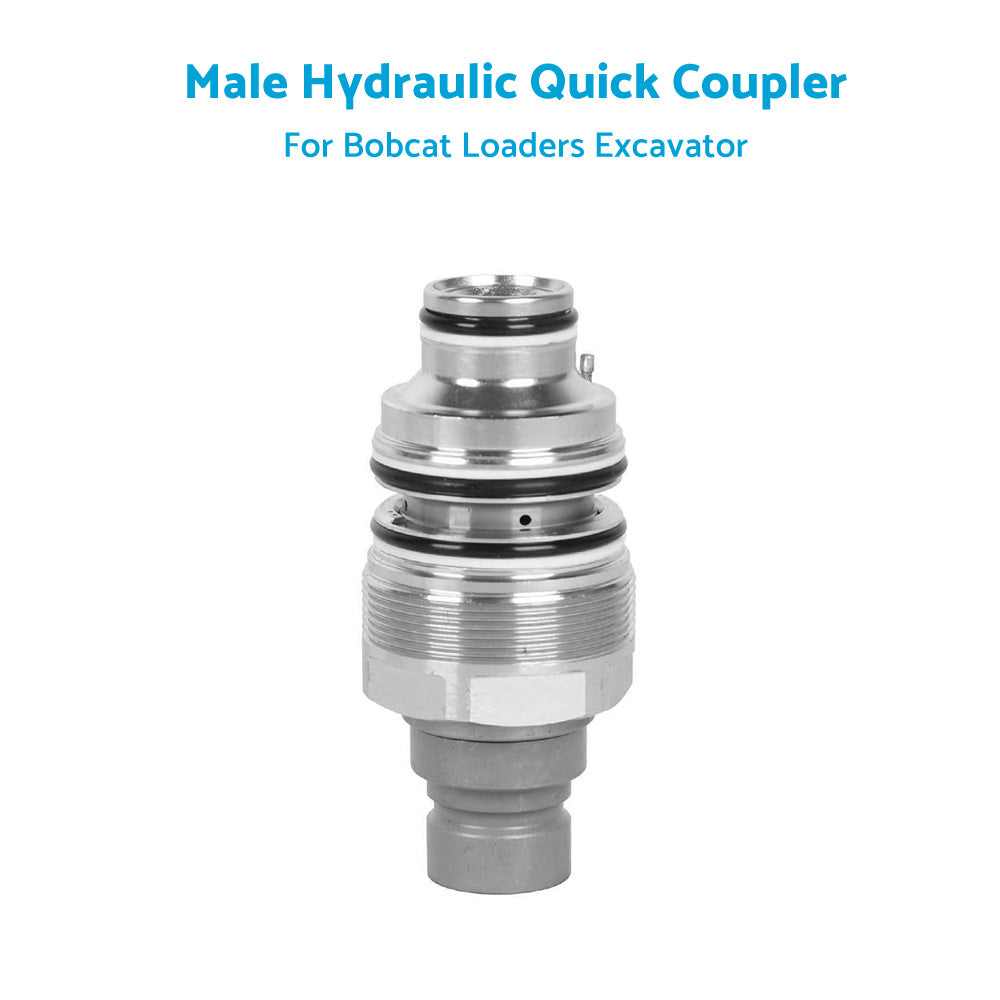 {{ For Bobcat Male Hydraulic Flat Face Quick Coupler 6679837 46mm 1 13 or 16 inch  thread }} - Buy Car Parts Online at {{ Kaka Auto Parts }}.