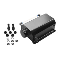 Universal 2L Coolant Radiator Overflow Recovery Tank Bottle Aluminum Black