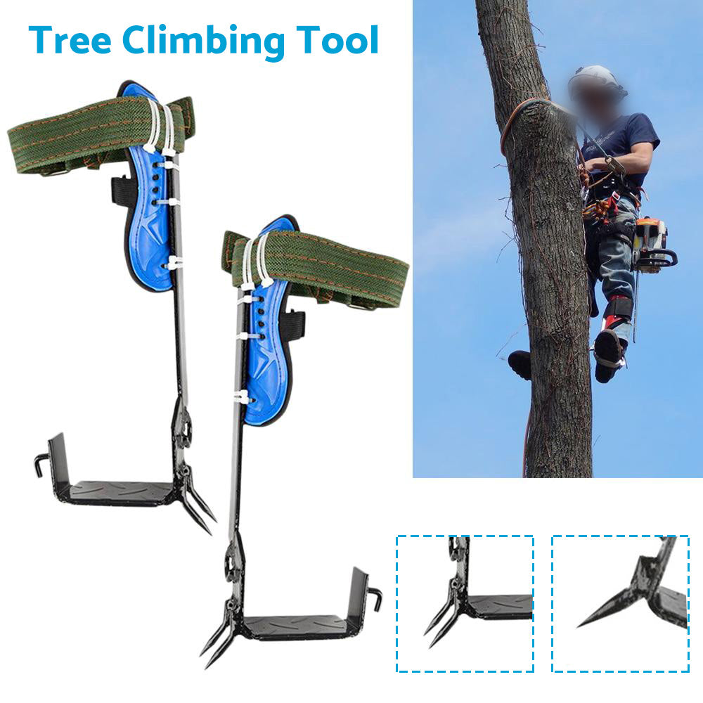 2-Gear Adjustable Safety Tree Climbing Spike Set Suitable For Hunting & Survival Climbing Tools
