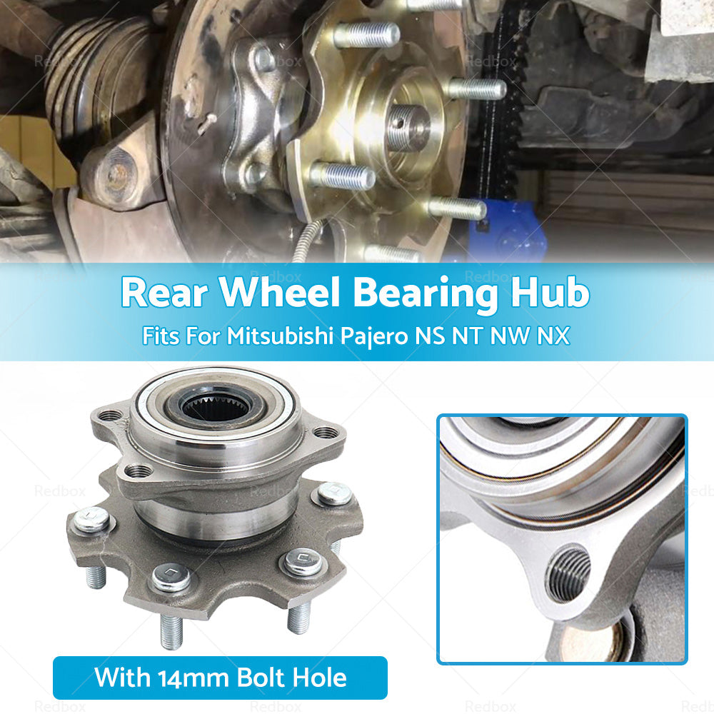 {{ Rear Wheel Bearing Hub Fit For Mitsubishi Pajero NS NT NW NX with 14mm Bolt Hole }} - Buy Car Parts Online at {{ Kaka Auto Parts }}.