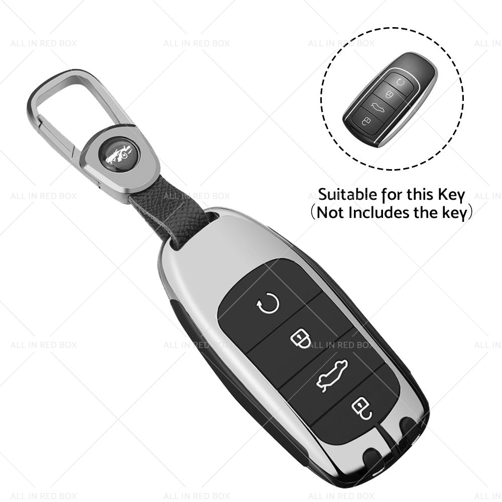 {{ Zinc Alloy Remote Key Fob Case Cover Shell Suitable For Chery Omoda 5 Black }} - Buy Car Parts Online at {{ Kaka Auto Parts }}.