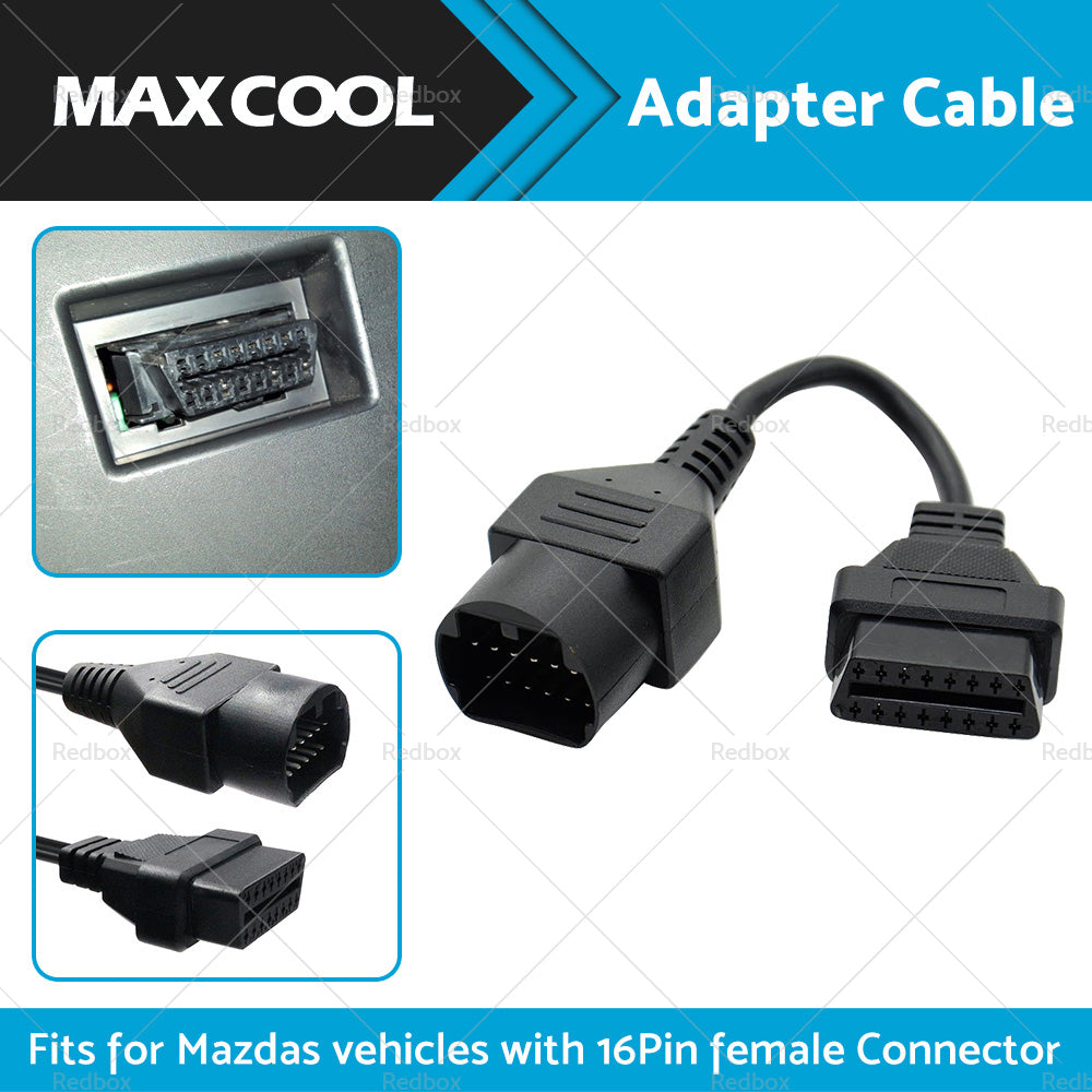 {{ For Mazda 17 Pin to 16 Pin Female OBD2 Car Diagnostic Connector Adapter Cable }} - Buy Car Parts Online at {{ Kaka Auto Parts }}.