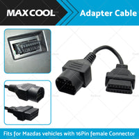 {{ For Mazda 17 Pin to 16 Pin Female OBD2 Car Diagnostic Connector Adapter Cable }} - Buy Car Parts Online at {{ Kaka Auto Parts }}.