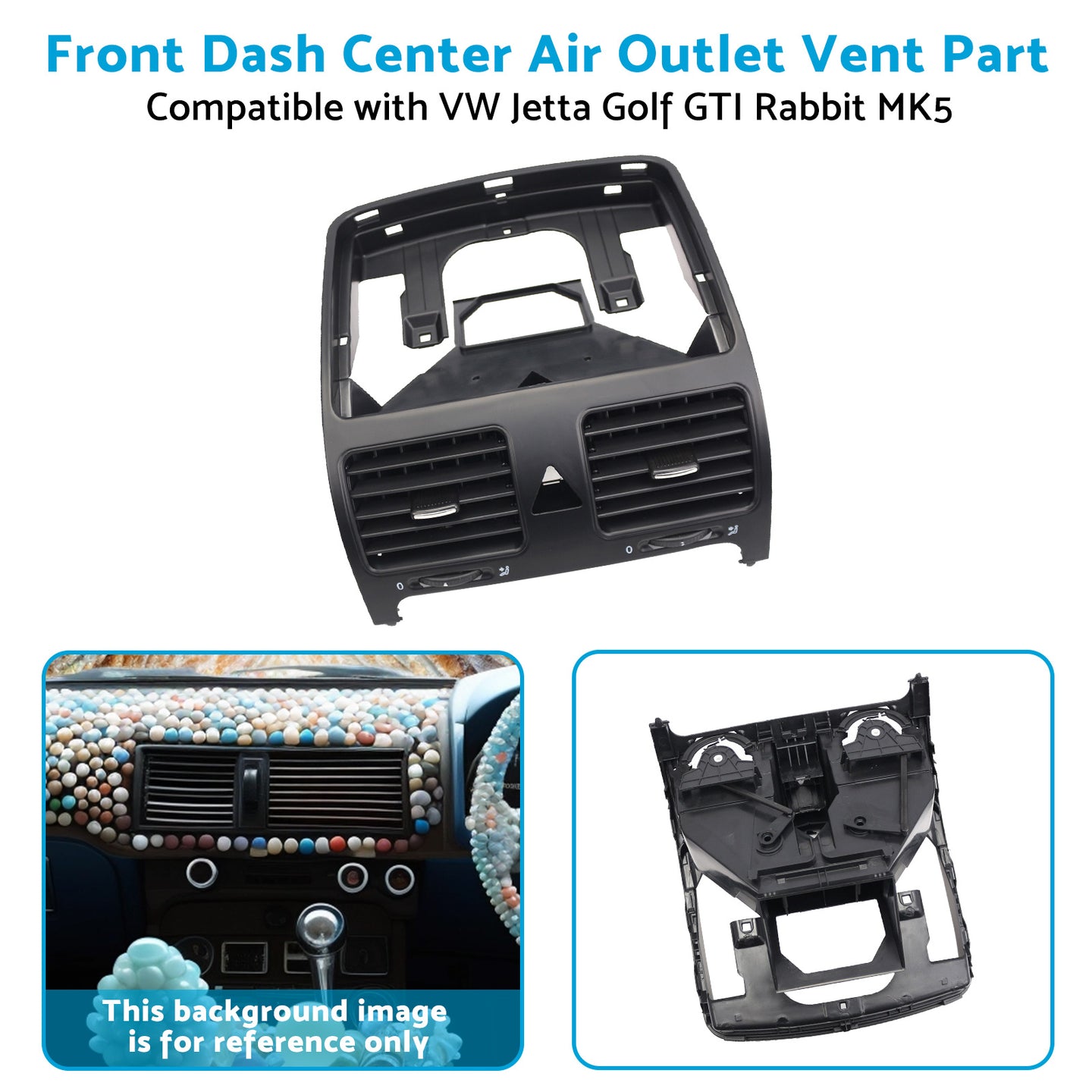{{ Front Dash Center Air Outlet Vent Part Suitable for VW GTI Rabbit MK5 Jetta Golf }} - Buy Car Parts Online at {{ Kaka Auto Parts }}.
