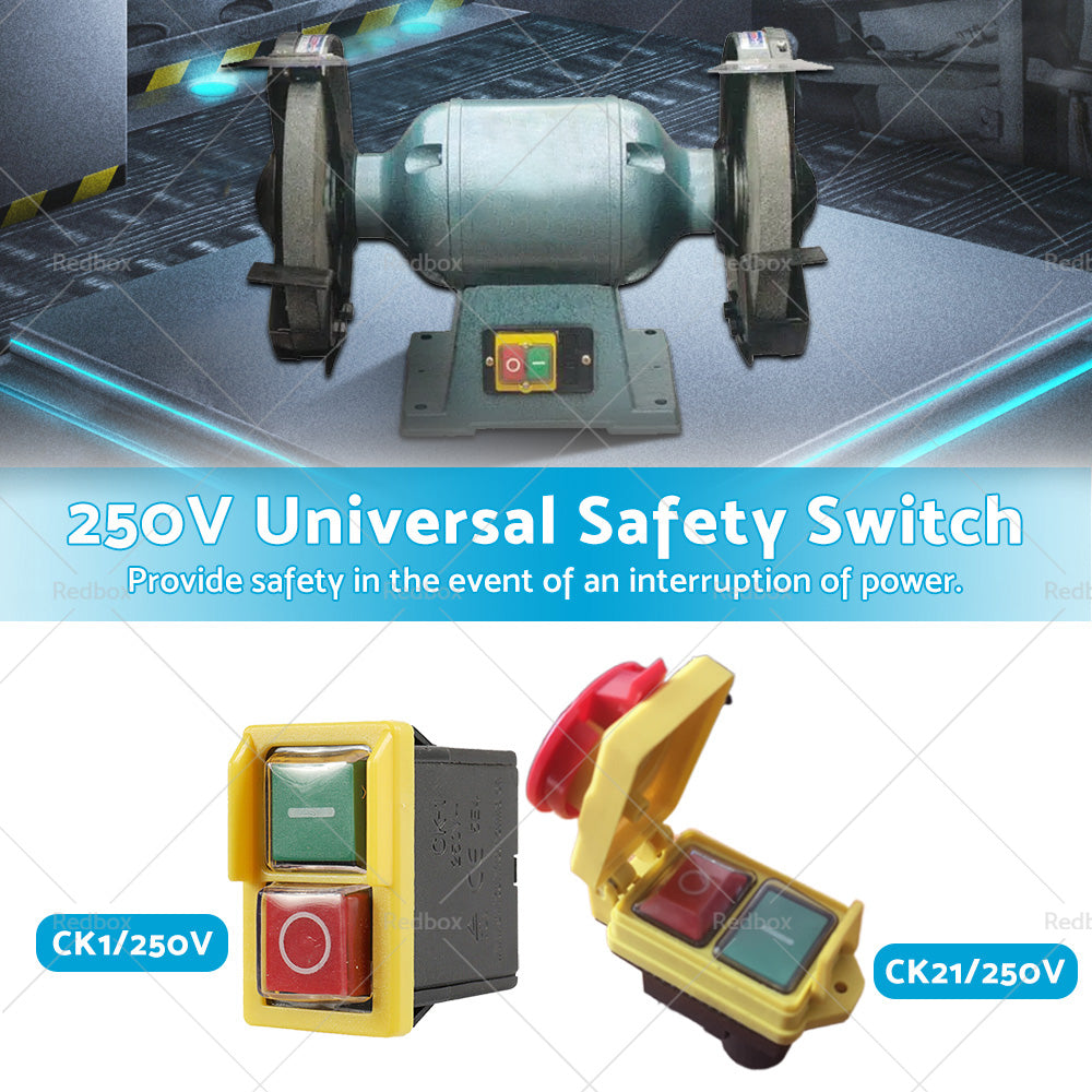 {{ 250V Universal Safety Emergency Switch Waterproof Dustproof Switch CK1 or CK21D }} - Buy Car Parts Online at {{ Kaka Auto Parts }}.