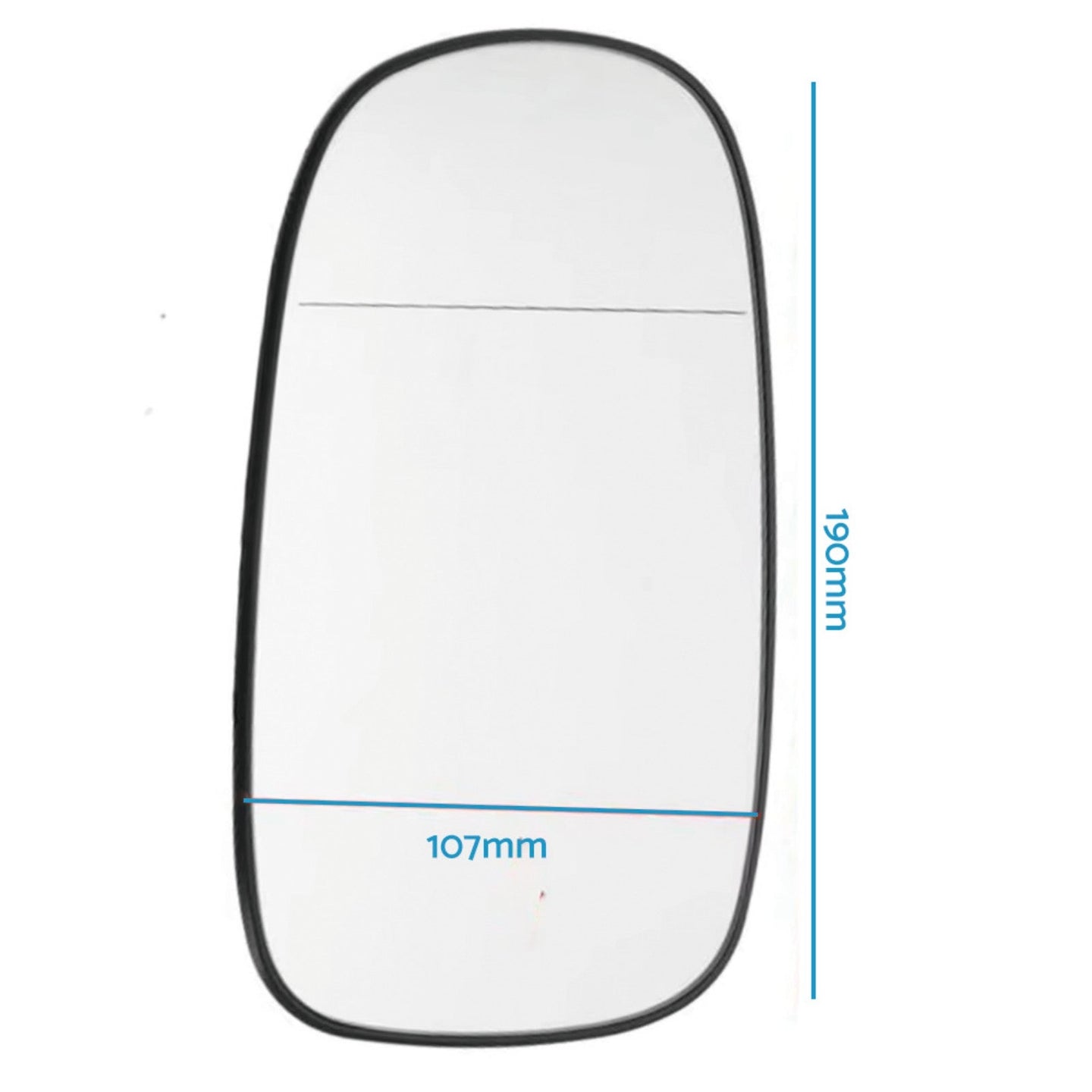 {{ Mirror Glass with heated Right Hand Driver Side Suitable for Saab 93 9-3 9-5 }} - Buy Car Parts Online at {{ Kaka Auto Parts }}.