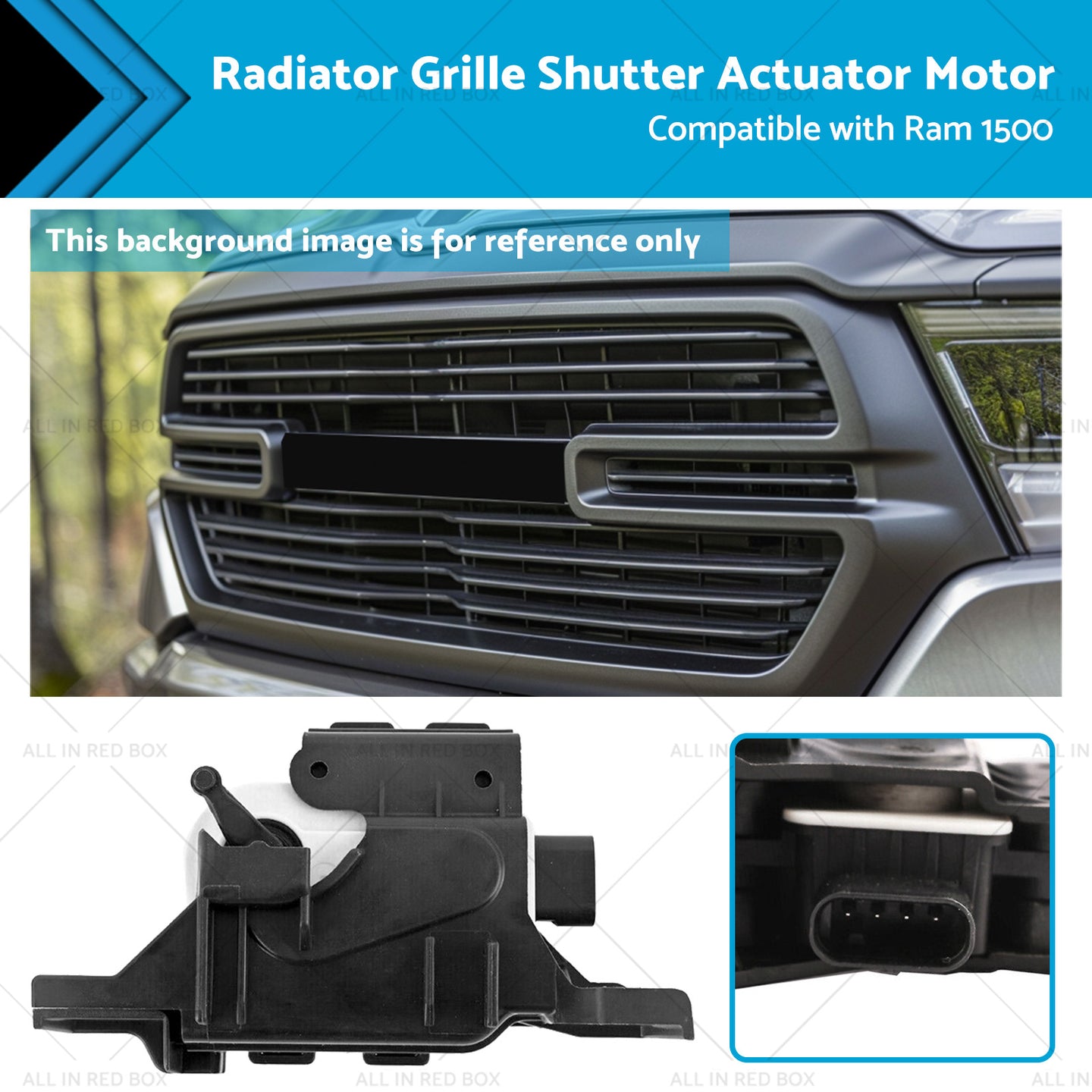 {{ Active Radiator Shutter Actuator Suitable for Ram 1500 5. 7L V8 2013-2018 ML. 427 }} - Buy Car Parts Online at {{ Kaka Auto Parts }}.