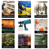 Electric Cordless Spray Gun Suitable For Makita Battery Paint Airless Sprayer