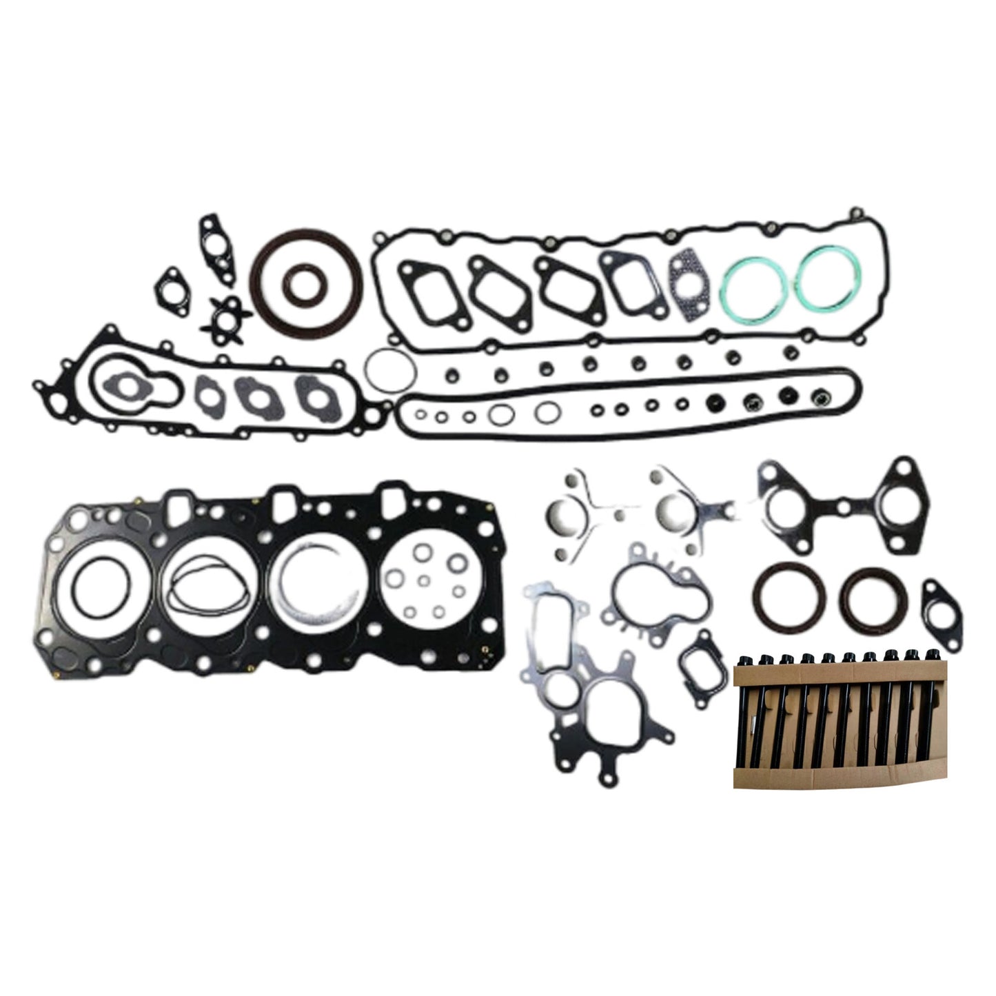 {{ Cylinder Head & Bolts Set & Gasket Kit Suitable for Toyota Prado 3.0 4cyl 1KZ-TE }} - Buy Car Parts Online at {{ Kaka Auto Parts }}.