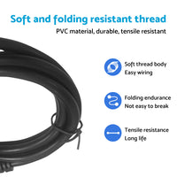 OBD2 16 Pin Splitter Extension Cable Male to Dual Female Y Lead 12 inch / 30 cm