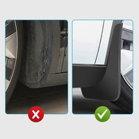 4x Front & Rear Mud Flaps Splash Guards Fender TPE Suitable For Tesla Model Y