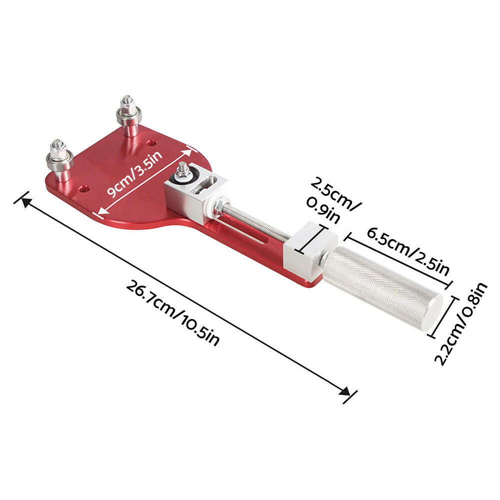 Car Oil Filter Cutter Tool Filter Cutting Range 2-3/8in - 5in Aluminum Alloy Red