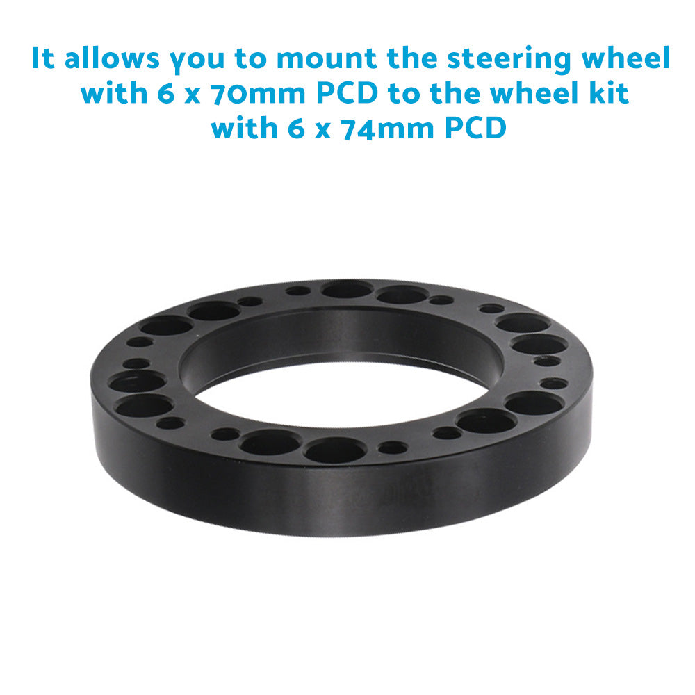 Black Steering Wheel Hub Adapter Spacer Suitable For MOMO to NARDI Quick Release