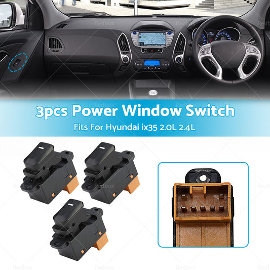 3Pcs Window Switch Passenger Side For Hyundai IX35 2. 0L 2. 4L 93580-2Z00
