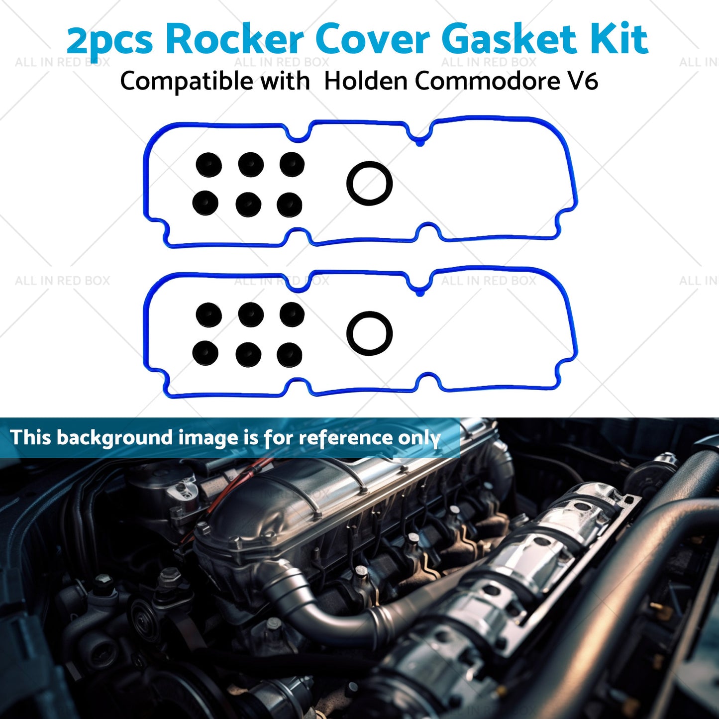 {{ 2x Rocker Cover Gasket Kit Suitable for Holden Commodore VG VQ VN VP V6 3. 8L }} - Buy Car Parts Online at {{ Kaka Auto Parts }}.