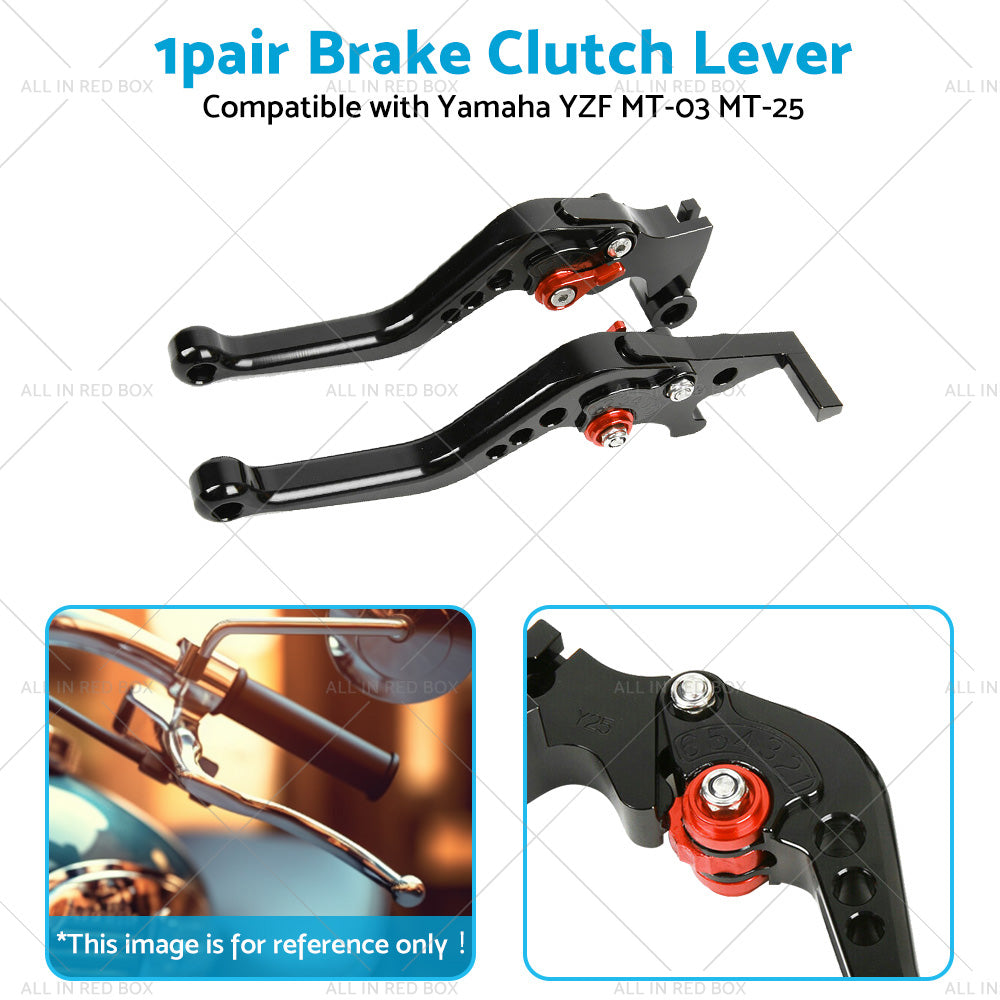 {{ Short Clutch Brake Levers CNC Suitable for Yamaha YZF R3 R25 MT03 MT25 2014-2021 }} - Buy Car Parts Online at {{ Kaka Auto Parts }}.