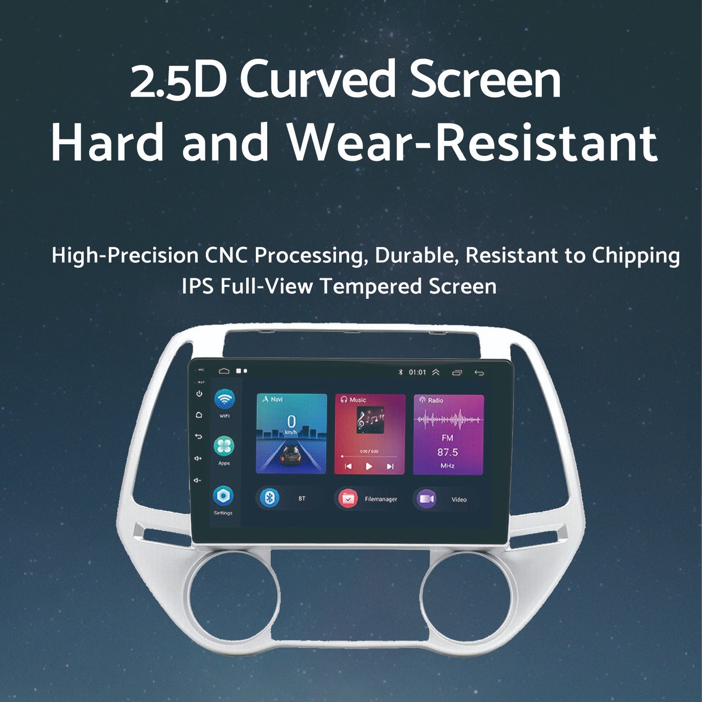 Car Radio Android 13 GPS BT Apple CarPlay Suitable For Hyundai i20 2012-2015