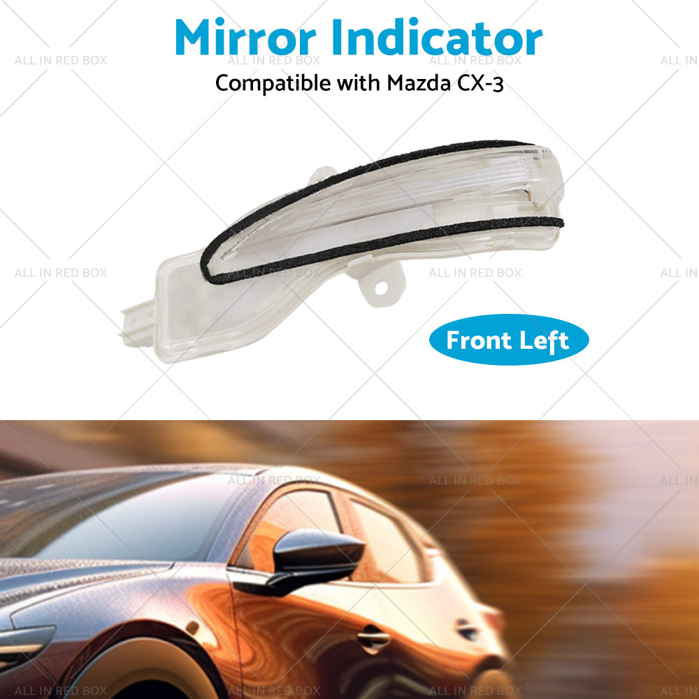 {{ Left Side Mirror Light Indicator Blinker Suitable for Mazda CX-3 CX3 2015-2022 }} - Buy Car Parts Online at {{ Kaka Auto Parts }}.