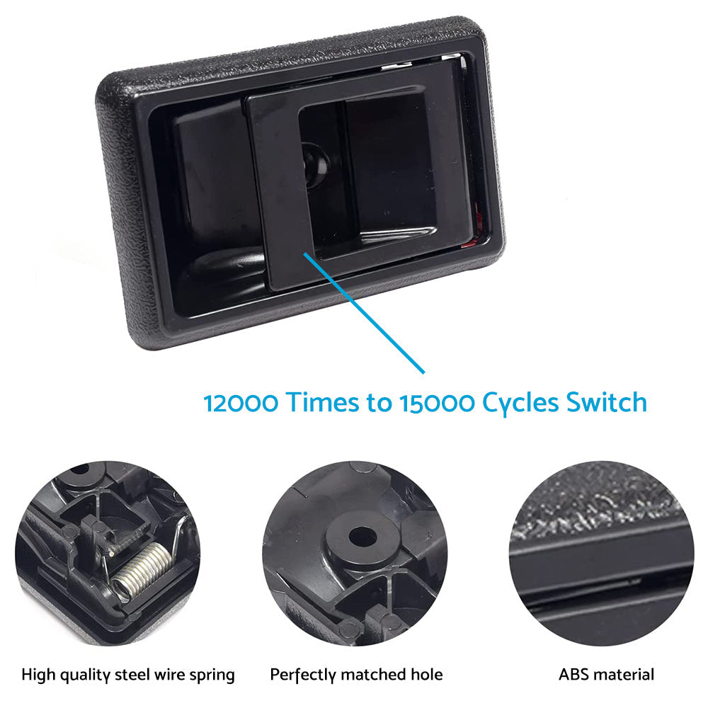 Pair Inner Door Handle Black Suitable For Toyota Landcruiser 75 78 79 Series Front / Rear