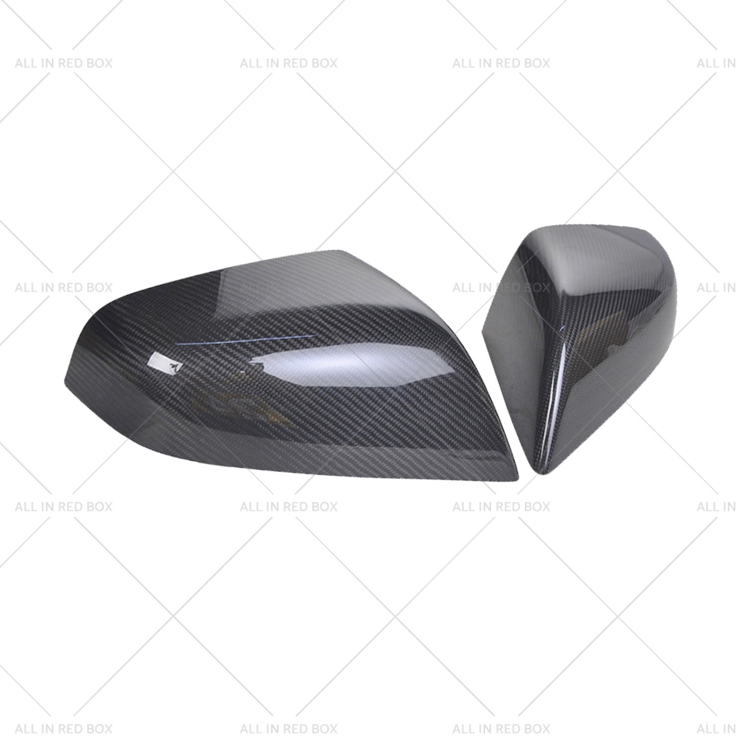 {{ 2x Real Carbon Fiber Wing Side Mirror Cover Trim Suitable For Tesla Model S }} - Buy Car Parts Online at {{ Kaka Auto Parts }}.