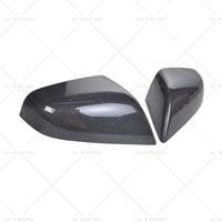 {{ 2x Real Carbon Fiber Wing Side Mirror Cover Trim Suitable For Tesla Model S }} - Buy Car Parts Online at {{ Kaka Auto Parts }}.