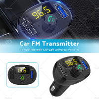 {{ Bluetooth-5. 0 Radio Car Kit Wireless FM Transmitter Dual USB Charger MP3 Player }} - Buy Car Parts Online at {{ Kaka Auto Parts }}.