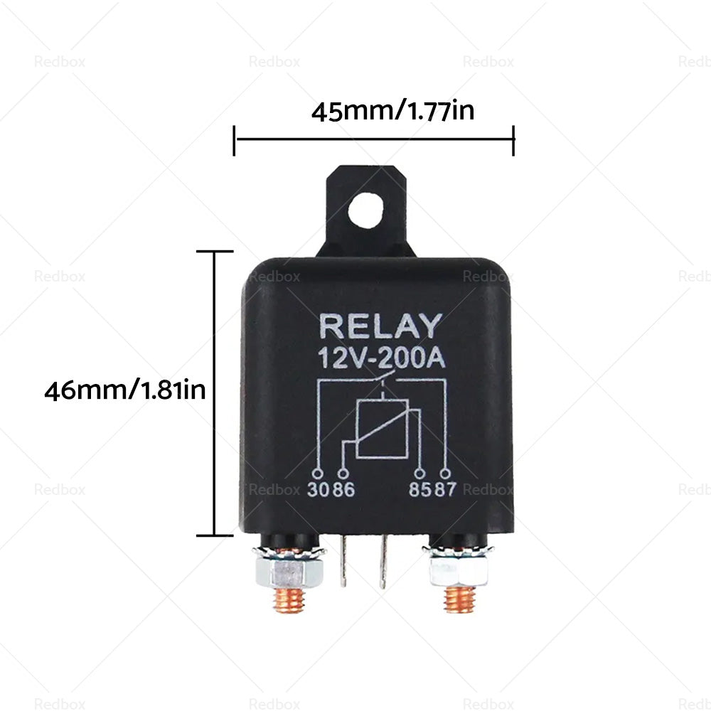{{ 12V DC 200A Car Relay Heavy Duty Split Charge High Current 4Pin Starter Switch }} - Buy Car Parts Online at {{ Kaka Auto Parts }}.