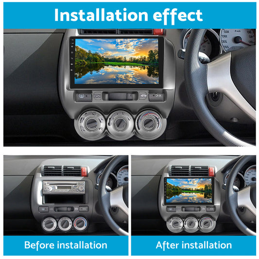 32GB Android 11 GPS Navi Car Stereo Radio 9 Inch Head Unit Suitable For Honda Jazz GD