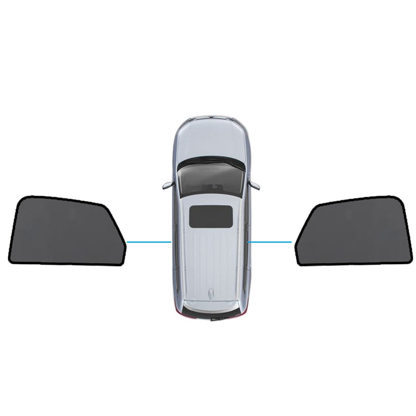 {{ Magnetic Mesh Sun Blind Shades Suitable for Audi Q5 FY 2017-2025 On Front Rear }} - Buy Car Parts Online at {{ Kaka Auto Parts }}.