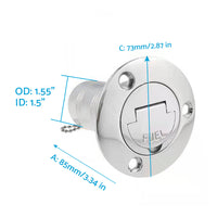 {{ 1. 5 inch  Fuel Deck Fill Keyless Polished Fuel Filler Stainless Steel For Marine Boat }} - Buy Car Parts Online at {{ Kaka Auto Parts }}.