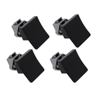 4x Square Handle Push Locks Suitable For Caravan RV Marine Door & Cupboard Latch