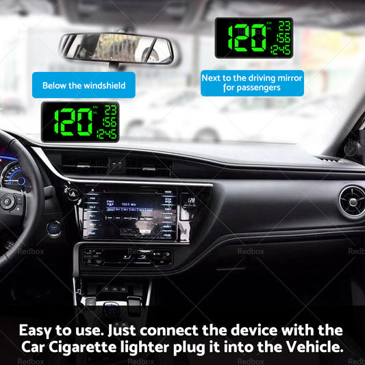 Truck GPS Speedometer 6. 2inch Extend Display Odometer Overspeed Alarm MPH KMH