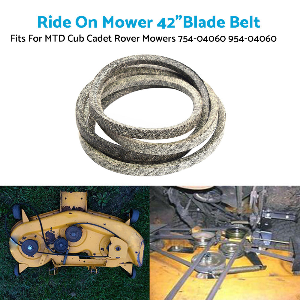 {{ Deck Belt For 42 inch  Cut Rover MTD Cub Cadet Ride on Mower 754-04060 954-04060 }} - Buy Car Parts Online at {{ Kaka Auto Parts }}.