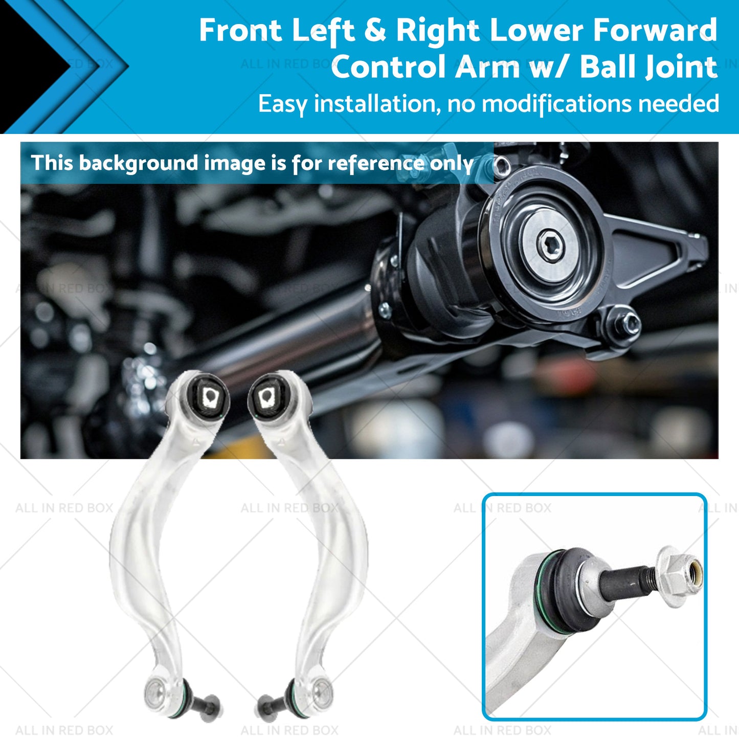 {{ Front LH+RH Lower Forward Control Arm w/ Ball Joint Suitable for BMW 535i 650i }} - Buy Car Parts Online at {{ Kaka Auto Parts }}.