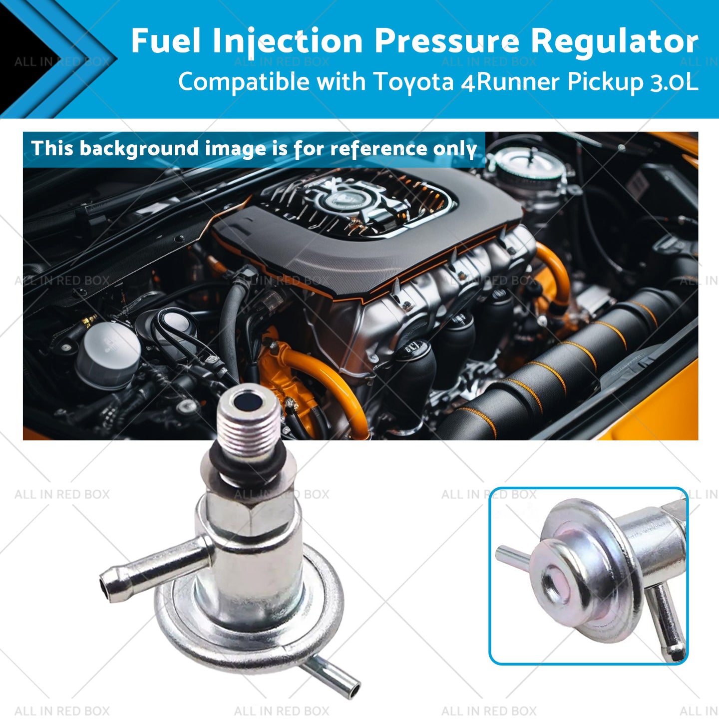{{ Fuel Injection Pressure Regulator Suitable for Toyota 4Runner Pickup 3. 0L 88-95 }} - Buy Car Parts Online at {{ Kaka Auto Parts }}.
