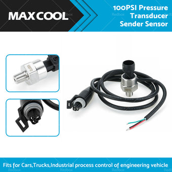 compare product 100PSI 5V 1 or 8NPT Stainless Steel Oil Fuel Air Pressure Transducer Sender Sensor