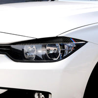 Carbon Fiber Eyelids Eyebrow Headlight Retrofit Accessories Suitable for BMW F30 3 Series