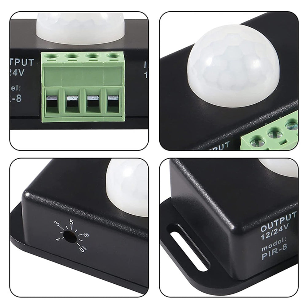 8m Body Infrared PIR Motion Sensor Switch Suitable For LED Light Strip Automatic 12V 24V
