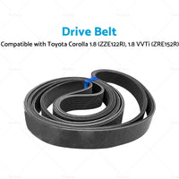 {{ Ribbed Belt 6PK1810 Suitable for Toyota Corolla 1. 8 ZZE122R 1. 8VVTi ZRE152R }} - Buy Car Parts Online at {{ Kaka Auto Parts }}.
