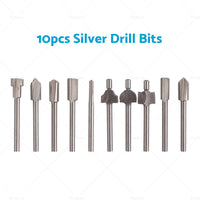 {{ Set of 10 3mm Titanium Mini Hss Router Bit Trimmer Shank Electric Trimmer Tool }} - Buy Car Parts Online at {{ Kaka Auto Parts }}.