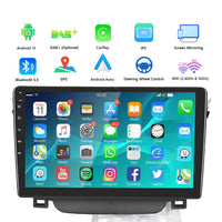 In-Dash Units 9" Touch Screen Stereo CarPlay Suitable For Toyota Corolla 2009-13