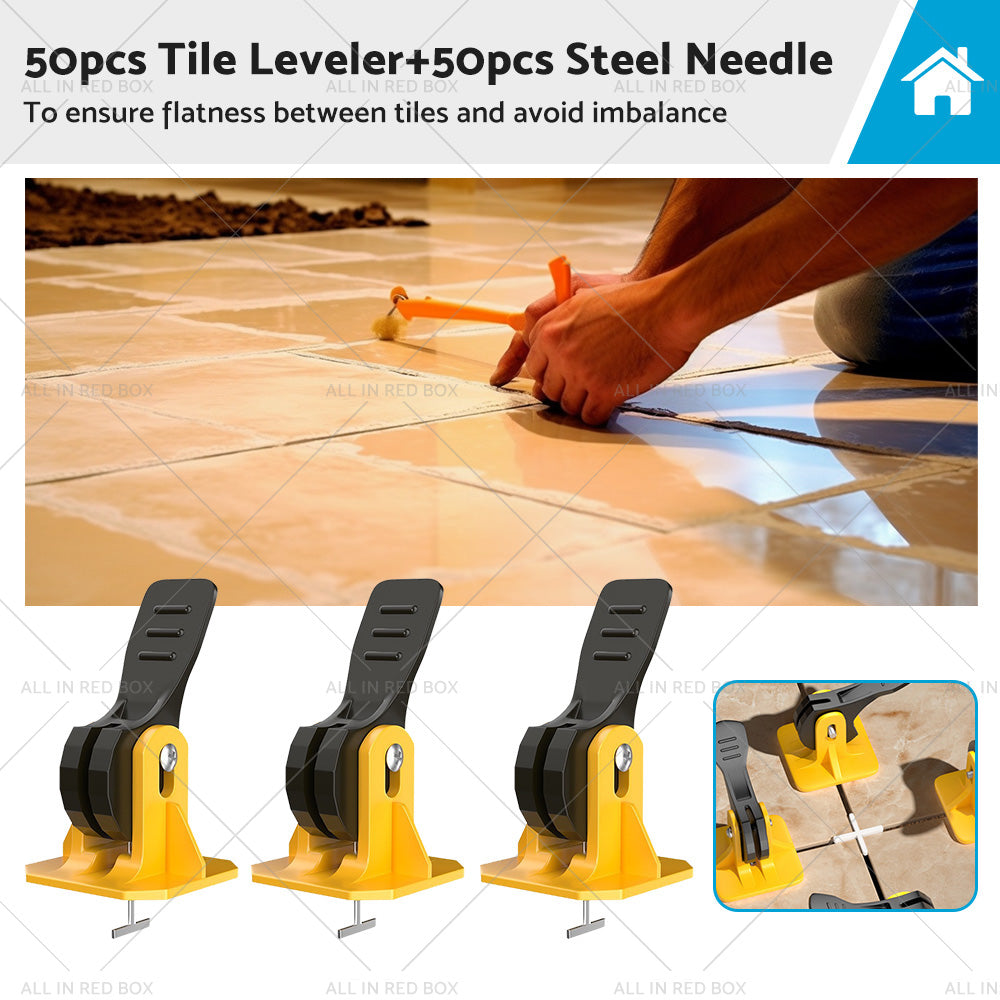 {{ 50PCS Tile Levelling Spacer Tiling Tool Leveling System Clips Floor Wall Wrench }} - Buy Car Parts Online at {{ Kaka Auto Parts }}.