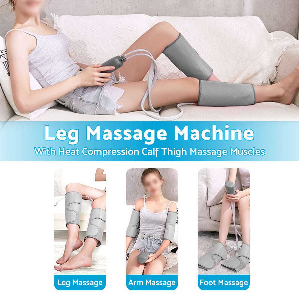 Leg and Foot Massager with Heat Compression Calf Thigh Muscle Relax Wraps