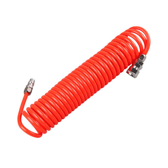 compare product 6m Coil Air Compressor Hose Recoil Hose 5mm x 8mm PU with Nitto Style Fittings