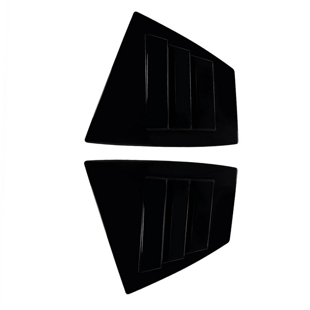 2x Rear Quarter Window Louver Trim Suitable For Subaru WRX STI VA 14-21 Black