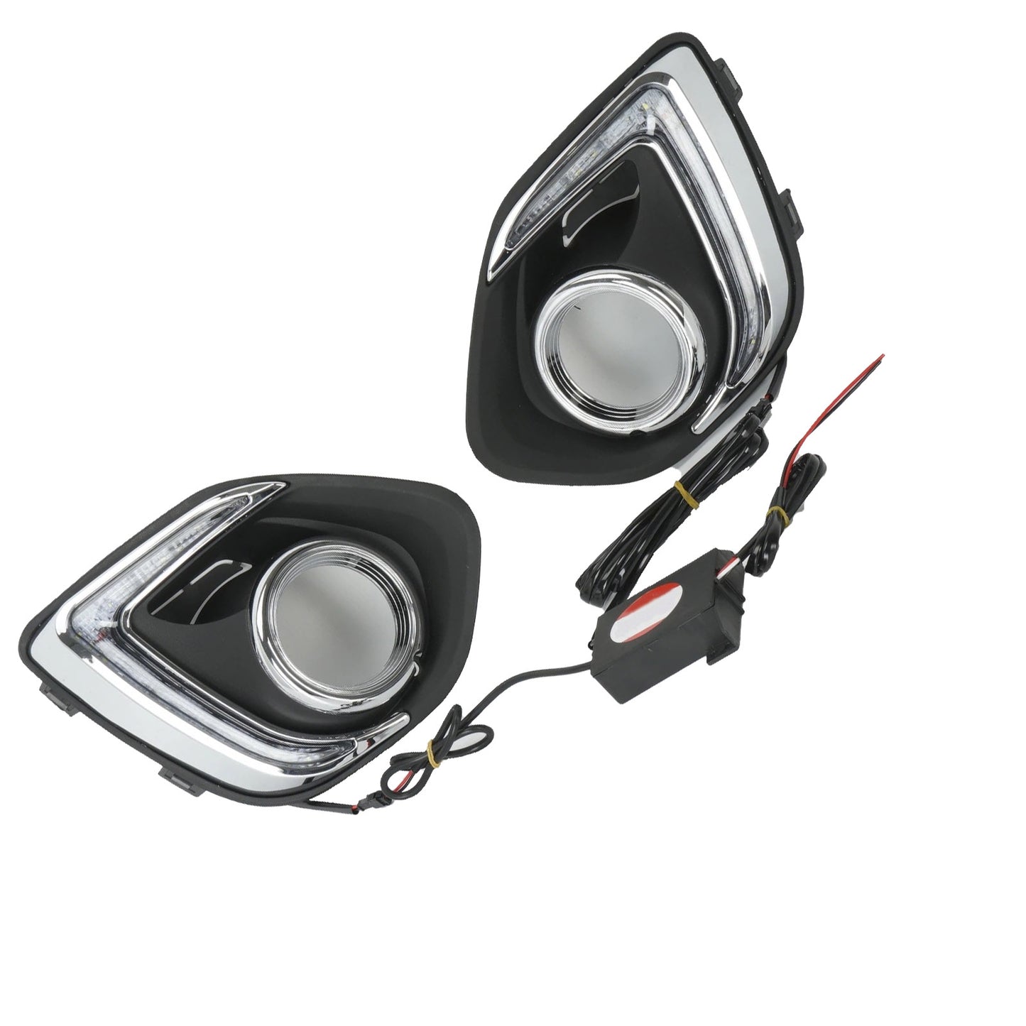 Pair Front Fog Light Lamp LED 12V Suitable For Mitsubishi ASX Outlander 2013-15