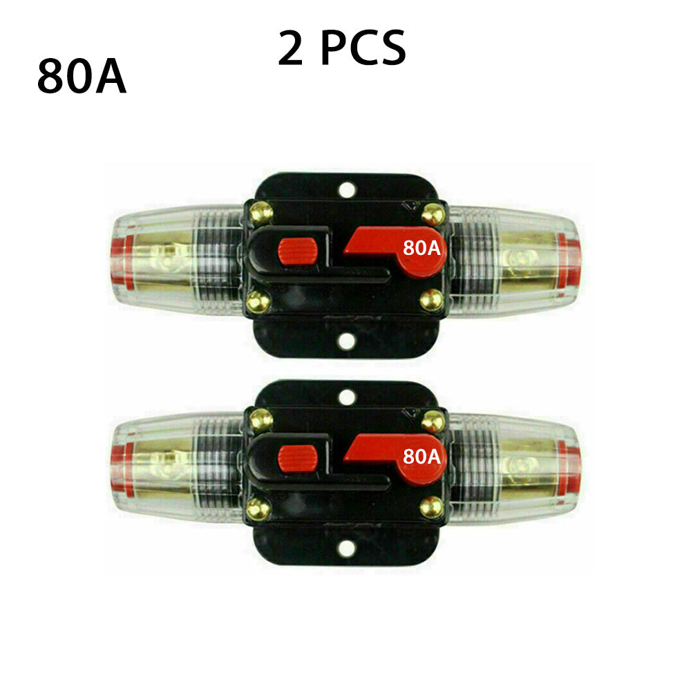 {{ 2 PCS AMP Circuit Breaker Dual Battery IP67 Waterproof 12V 24V Fuse Manual Reset }} - Buy Car Parts Online at {{ Kaka Auto Parts }}.